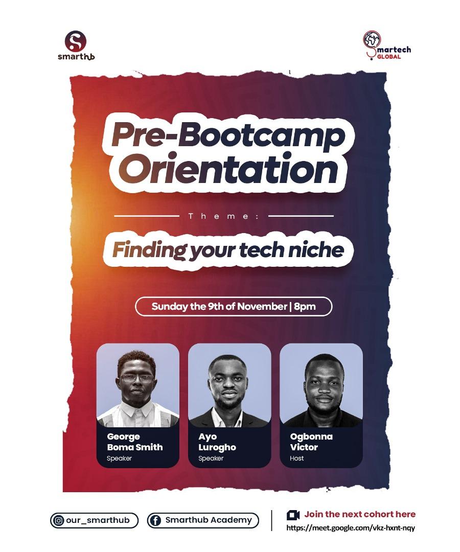 Pre-Bootcamp Orientation: Finding Your Tech Niche